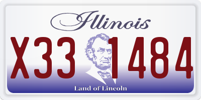 IL license plate X331484