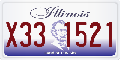 IL license plate X331521