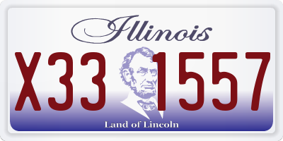 IL license plate X331557
