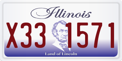 IL license plate X331571