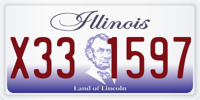 IL license plate X331597