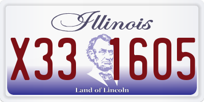 IL license plate X331605