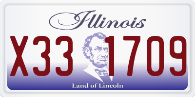 IL license plate X331709