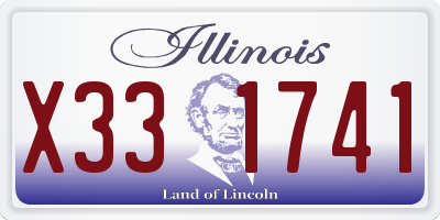 IL license plate X331741