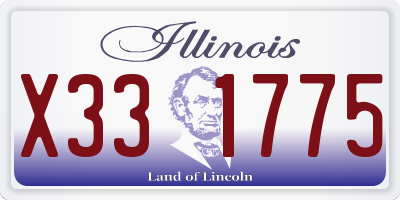 IL license plate X331775
