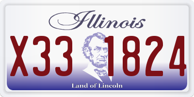 IL license plate X331824
