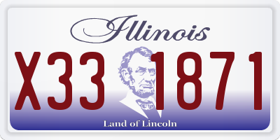 IL license plate X331871