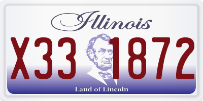 IL license plate X331872