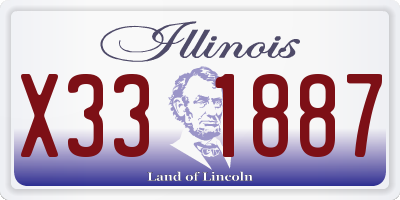 IL license plate X331887