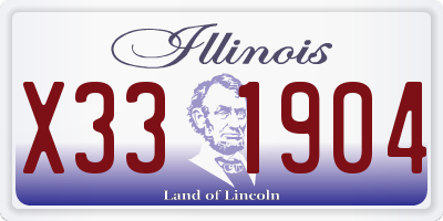 IL license plate X331904