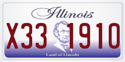 IL license plate X331910