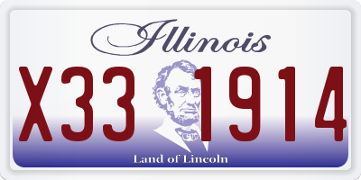IL license plate X331914
