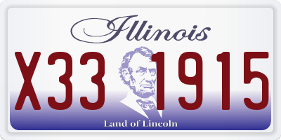 IL license plate X331915