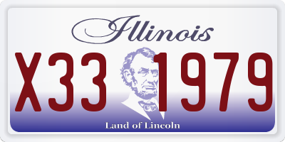 IL license plate X331979