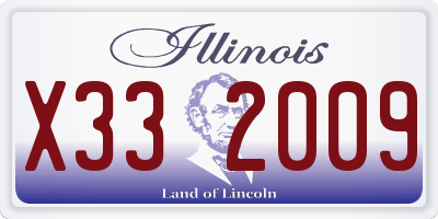 IL license plate X332009