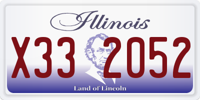 IL license plate X332052