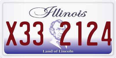 IL license plate X332124