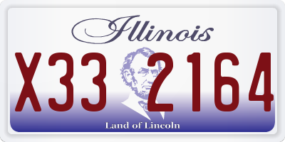 IL license plate X332164