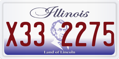 IL license plate X332275