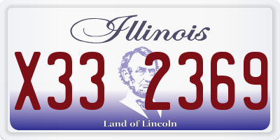 IL license plate X332369