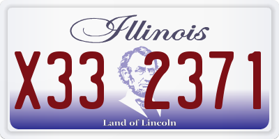 IL license plate X332371