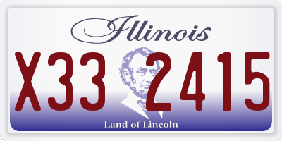 IL license plate X332415