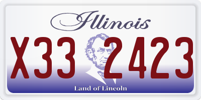 IL license plate X332423
