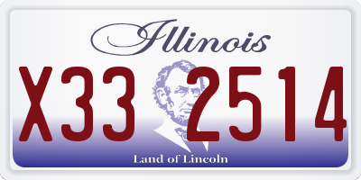 IL license plate X332514