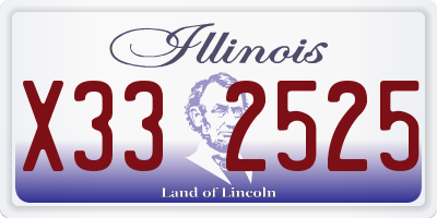 IL license plate X332525