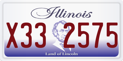 IL license plate X332575