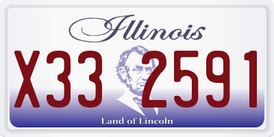 IL license plate X332591