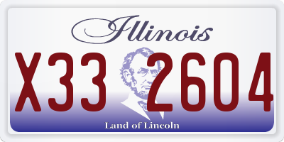 IL license plate X332604