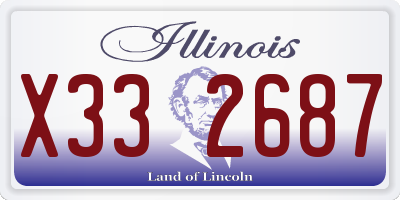 IL license plate X332687