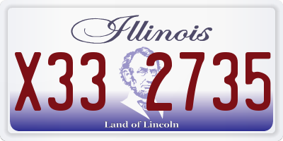 IL license plate X332735