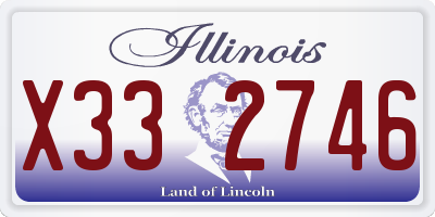 IL license plate X332746