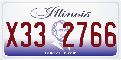 IL license plate X332766