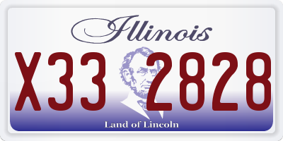 IL license plate X332828