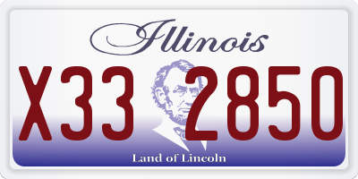 IL license plate X332850