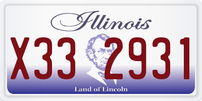 IL license plate X332931