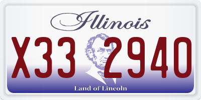 IL license plate X332940