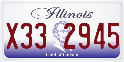 IL license plate X332945