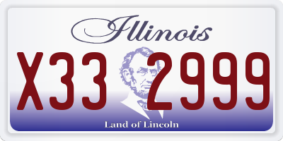 IL license plate X332999