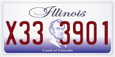 IL license plate X333901