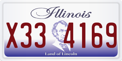 IL license plate X334169