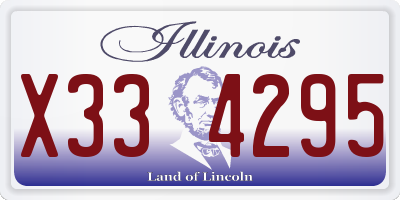 IL license plate X334295