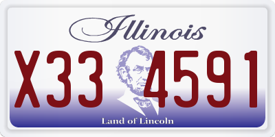 IL license plate X334591