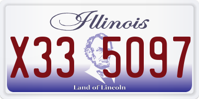 IL license plate X335097