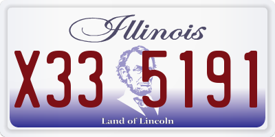 IL license plate X335191