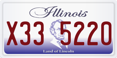 IL license plate X335220