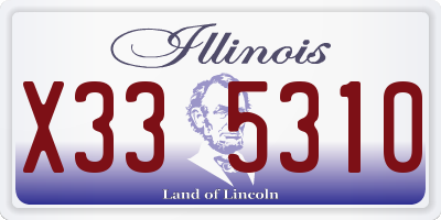 IL license plate X335310